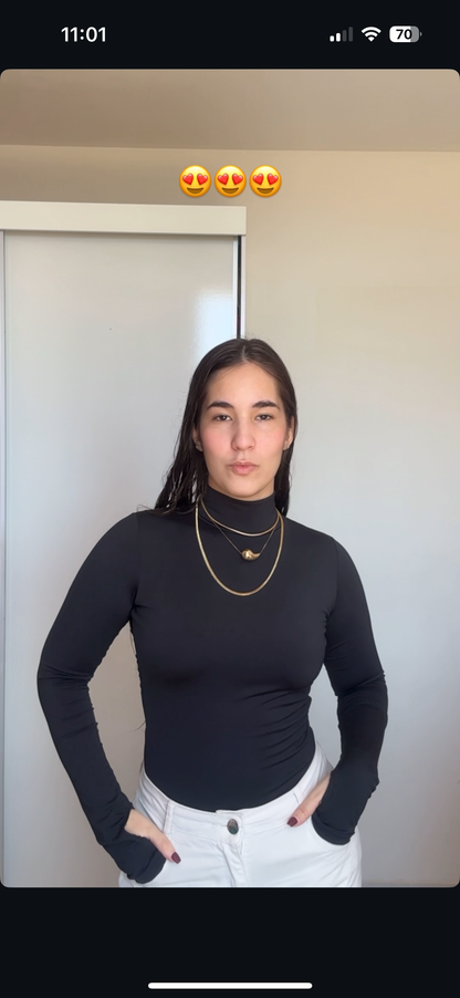 Body costas nuas com manga